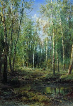  1875 Lienzo - bosque de abedules 1875 paisaje clásico Ivan Ivanovich